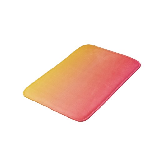 Gelb und rosa glänzen badematte (Schrägansicht)