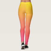 Gelb und rosa glänzen leggings (Rückseite)