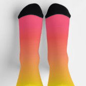 Gelb und rosa glänzen socken (Oben)
