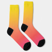 Gelb und rosa glänzen socken (Rechts)