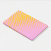 Gelb und rosa glänzende Post-it-Notizzettel Post-it Klebezettel (angewinkelt)