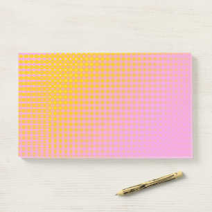 Gelb und rosa glänzende Post-it-Notizzettel Post-it Klebezettel