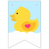 Gelb und rosa Gummi Ducky Wimpelkette (Zweite Fahne)