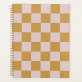 Gelb und Rosa Kariert Planer (Vorderseite)