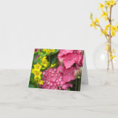 Gelb und Rosa Karte (Gelbe Blume)