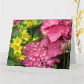 Gelb und Rosa Karte (Gelbe Blume)