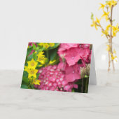 Gelb und Rosa Karte (Gelbe Blume)