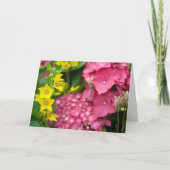 Gelb und Rosa Karte (Vorderseite)