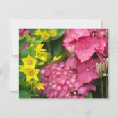 Gelb und Rosa Karte (Vorderseite)