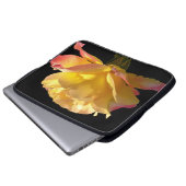 Gelb und Rosa Laptopschutzhülle (Vorne Knopf)