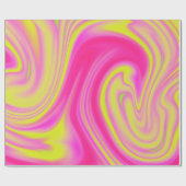 Gelb- und rosa Marmor Geschenkpapier (Flach)