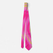 Gelb- und rosa Marmor Krawatte (Rückseite)