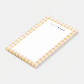 Gelb und rosa Personalisiert Post-it Klebezettel (angewinkelt)