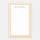 Gelb und rosa Personalisiert Post-it Klebezettel (Vorderseite)