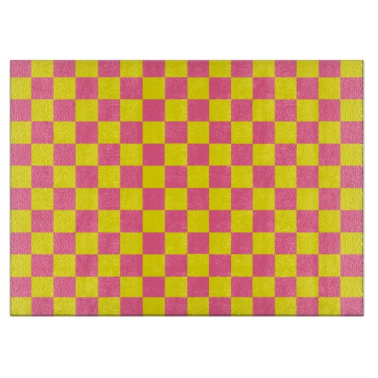 Gelb und rosa schneidebrett (Vorderseite)