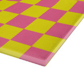 Gelb und rosa schneidebrett (Ecke)