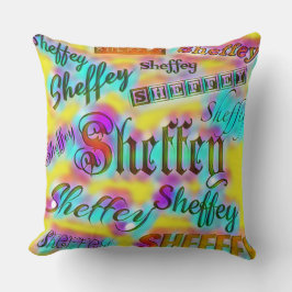 Gelb und Rosa Sheffey Kissen