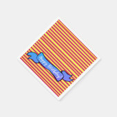 Gelb und Rosa zum Geburtstag Napkins Serviette (Ecke)