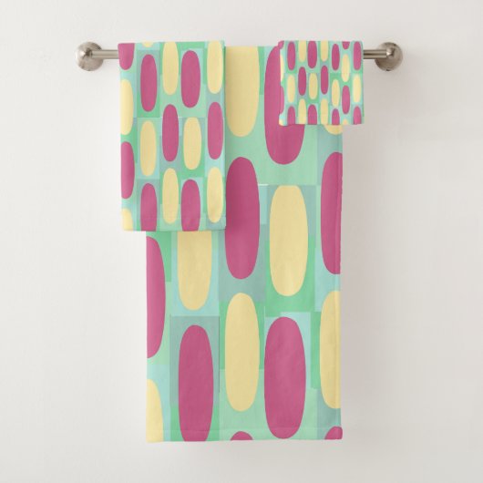 Gelb- und Rosatornen Badhandtuch Set (Insitu)