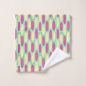 Gelb- und Rosatornen Badhandtuch Set (Waschlappen)