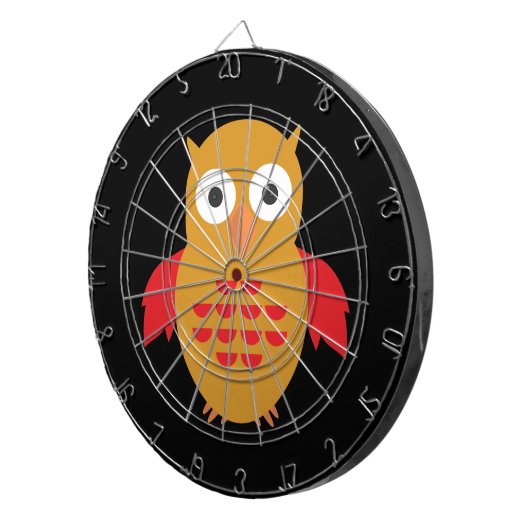 Gelb und Rot Dartscheibe (Vorderseite rechts)