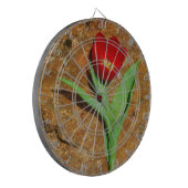 Gelb und Rot Dartscheibe (Vorderseite Links)