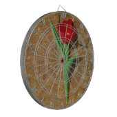 Gelb und Rot Dartscheibe (Vorderseite Links)