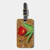 Gelb und Rot Gepäckanhänger (Vorderseite vertikal)