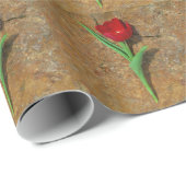 Gelb und Rot Geschenkpapier (Rolleneckpunkt)