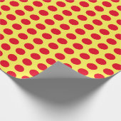 GELB UND ROT GESCHENKPAPIER (Ecke)