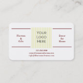 Gelb und rot, leuchtend orange visitenkarte (Rückseite)