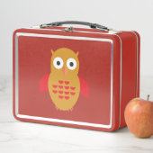 Gelb und Rot Metall Brotdose (Beispiel)