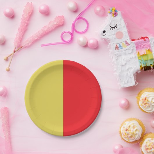 gelb und rot pappteller (Party)