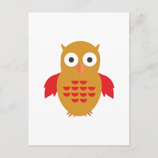 Gelb und Rot Postkarte (Vorderseite)