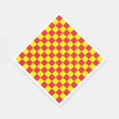 Gelb und Rot Serviette (Ecke)