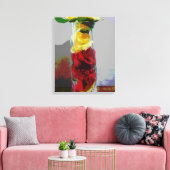 Gelb und rote Rosen Leinwanddruck (Insitu (Wohnzimmer))