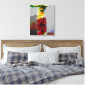 Gelb und rote Rosen Leinwanddruck (Insitu (Schlafzimmer))