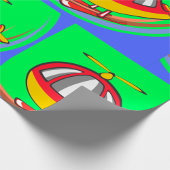 Gelb- und Rothubschrauber Geschenkpapier