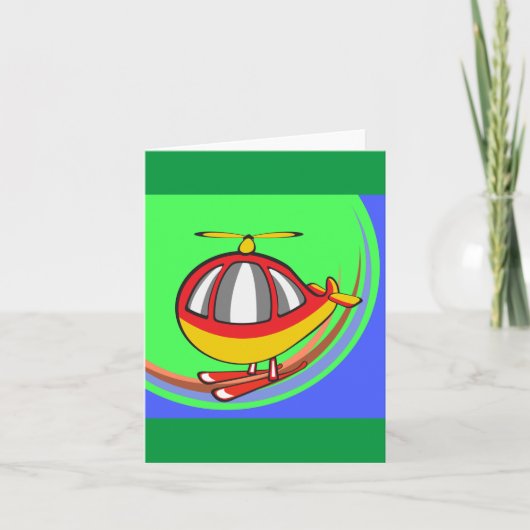 Gelb- und Rothubschrauber Karte (Vorderseite)