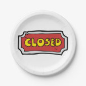 Gelb- und Rotweinzeichen Pappteller (Vorderseite)