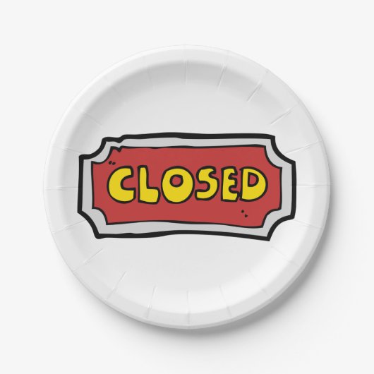 Gelb- und Rotweinzeichen Pappteller (Vorderseite)