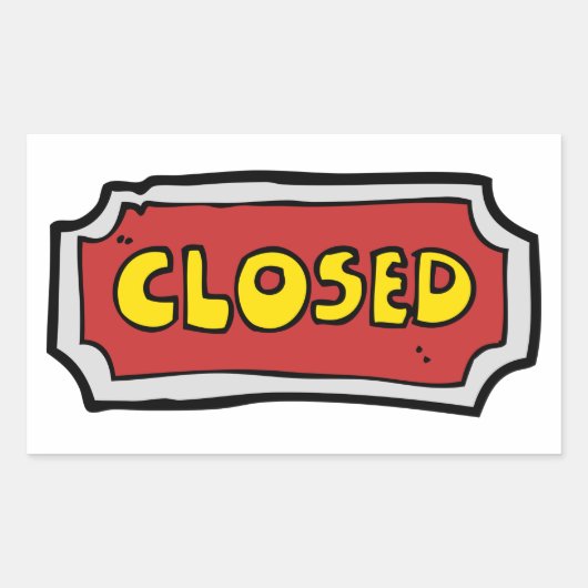 Gelb- und Rotweinzeichen Rechteckiger Aufkleber (Vorderseite)