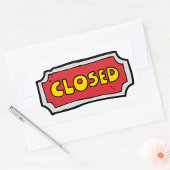 Gelb- und Rotweinzeichen Rechteckiger Aufkleber