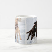 Gelb und Schokolade Labrador retriever Kaffeetasse (Mittel)