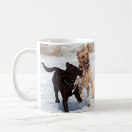 Gelb und Schokolade Labrador retriever Kaffeetasse