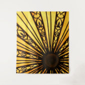 Gelb und Schwarz Architektur Wandteppich (Vorderseite)