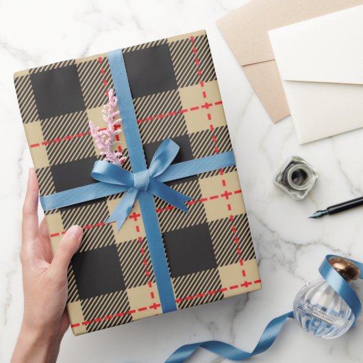 Gelb und schwarz bei Lumberjack Geschenkpapier (Schenken)