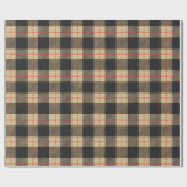 Gelb und schwarz bei Lumberjack Geschenkpapier (Flach)