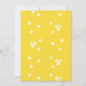 Gelb und Schwarz Brautparty für Bienen Einladung (Rückseite)