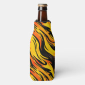 Gelb und Schwarz Flaschenkühler (Flaschenvorderseite)